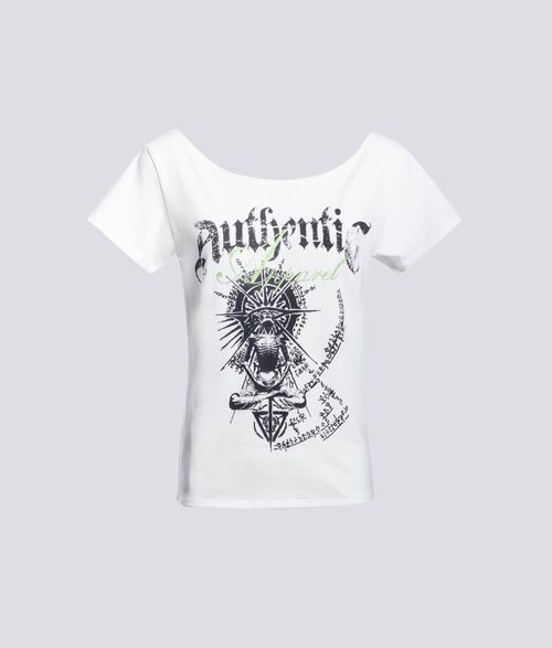 T-SHIRT FEMENINA AUTHENTIC IVORY